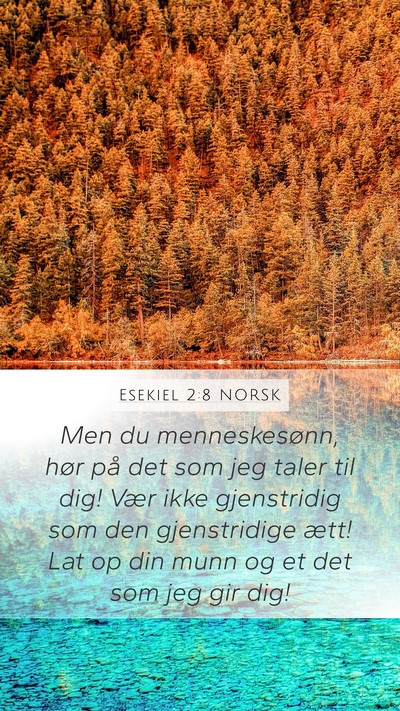 Esekiel 2:8 NORSK Bible Verse Image