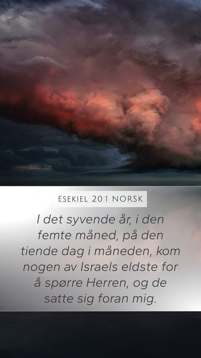 Esekiel 20:1 NORSK Bible Verse Image