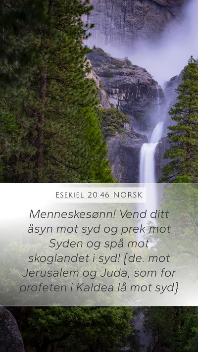Esekiel 20:46 NORSK Bible Verse Image