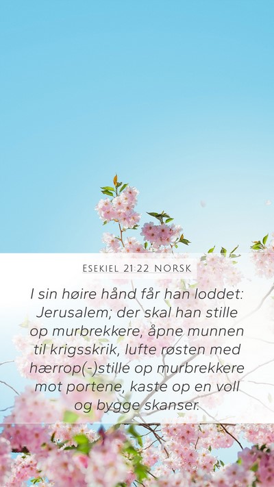 Esekiel 21:22 NORSK Bible Verse Image
