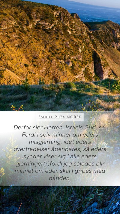 Esekiel 21:24 NORSK Bible Verse Image