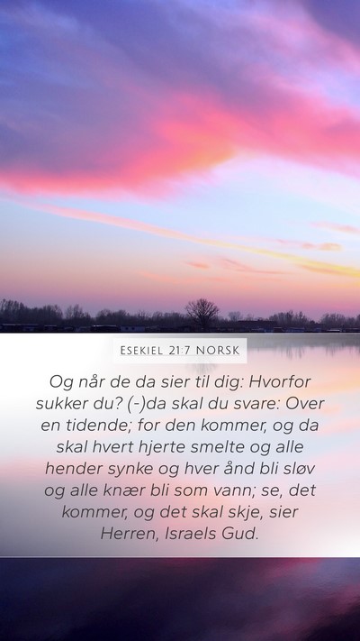 Esekiel 21:7 NORSK Bible Verse Image