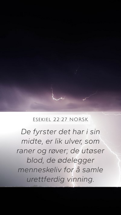 Esekiel 22:27 NORSK Bible Verse Image