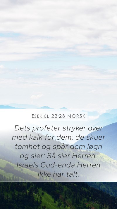 Esekiel 22:28 NORSK Bible Verse Image