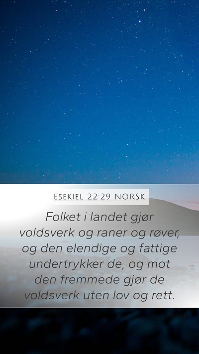 Esekiel 22:29 NORSK Bible Verse Image