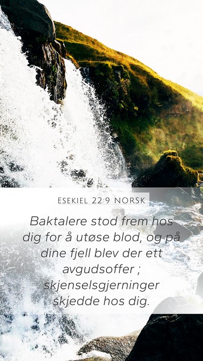 Esekiel 22:9 NORSK Bible Verse Image