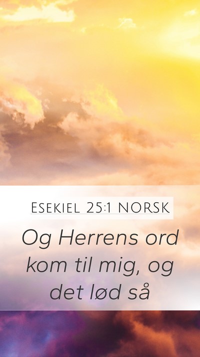 Esekiel 25:1 NORSK Bible Verse Image