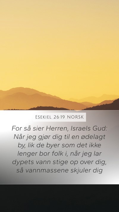 Esekiel 26:19 NORSK Bible Verse Image