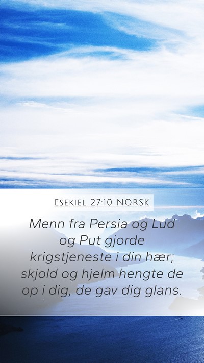 Esekiel 27:10 NORSK Bible Verse Image