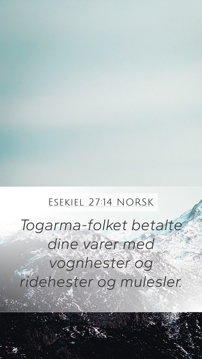 Esekiel 27:14 NORSK Bible Verse Image