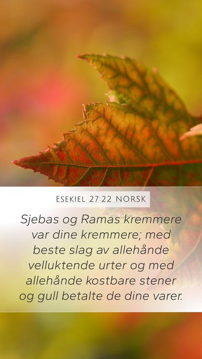 Esekiel 27:22 NORSK Bible Verse Image