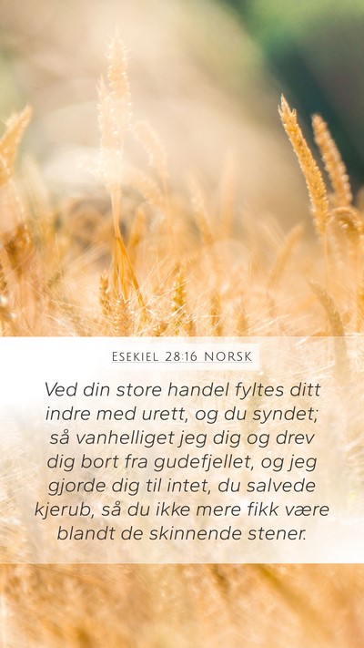 Esekiel 28:16 NORSK Bible Verse Image