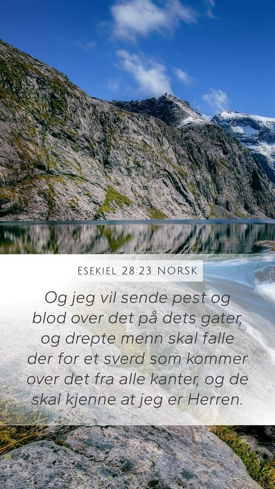 Esekiel 28:23 NORSK Bible Verse Image
