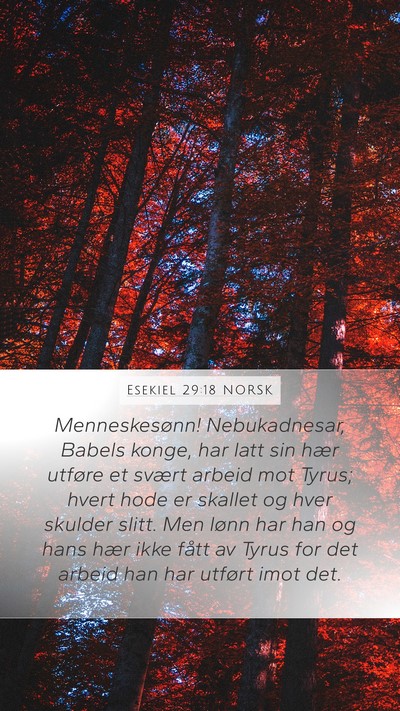Esekiel 29:18 NORSK Bible Verse Image