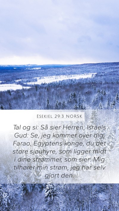 Esekiel 29:3 NORSK Bible Verse Image