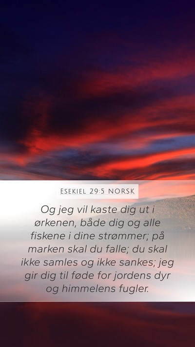 Esekiel 29:5 NORSK Bible Verse Image