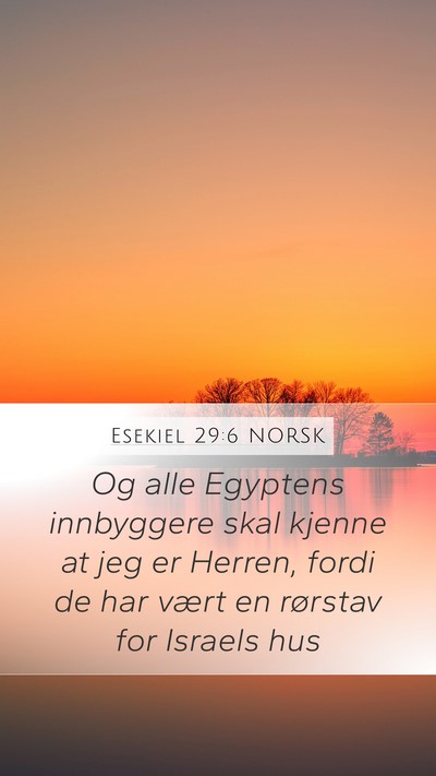 Esekiel 29:6 NORSK Bible Verse Image