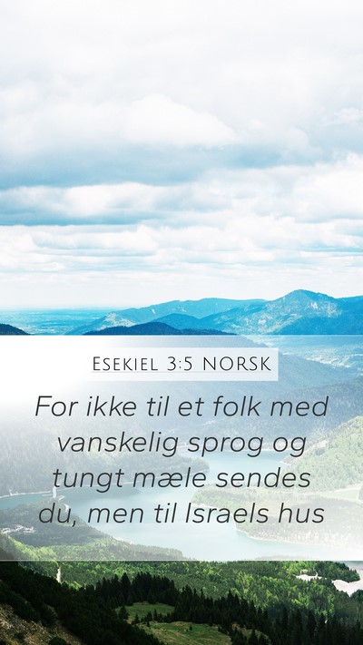 Esekiel 3:5 NORSK Bible Verse Image