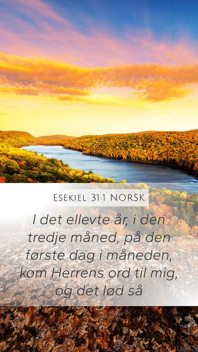 Esekiel 31:1 NORSK Bible Verse Image