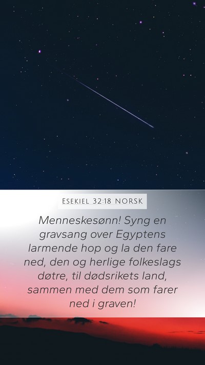 Esekiel 32:18 NORSK Bible Verse Image