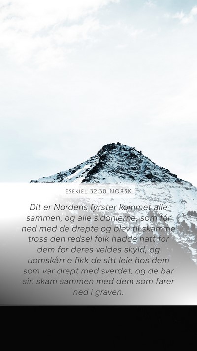 Esekiel 32:30 NORSK Bible Verse Image