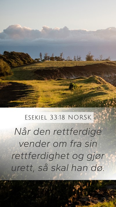 Esekiel 33:18 NORSK Bible Verse Image
