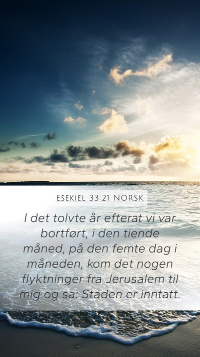 Esekiel 33:21 NORSK Bible Verse Image