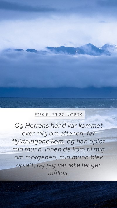 Esekiel 33:22 NORSK Bible Verse Image