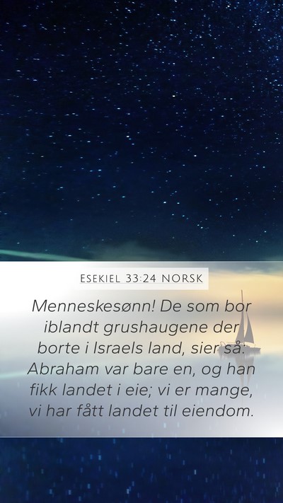 Esekiel 33:24 NORSK Bible Verse Image