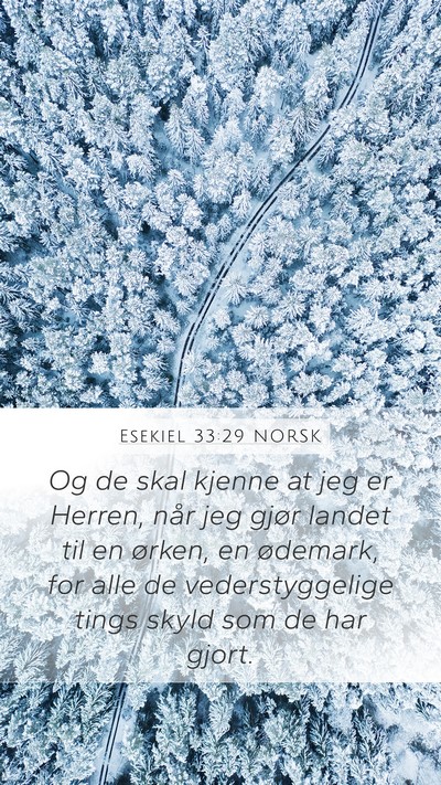 Esekiel 33:29 NORSK Bible Verse Image
