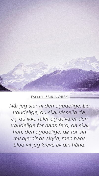 Esekiel 33:8 NORSK Bible Verse Image