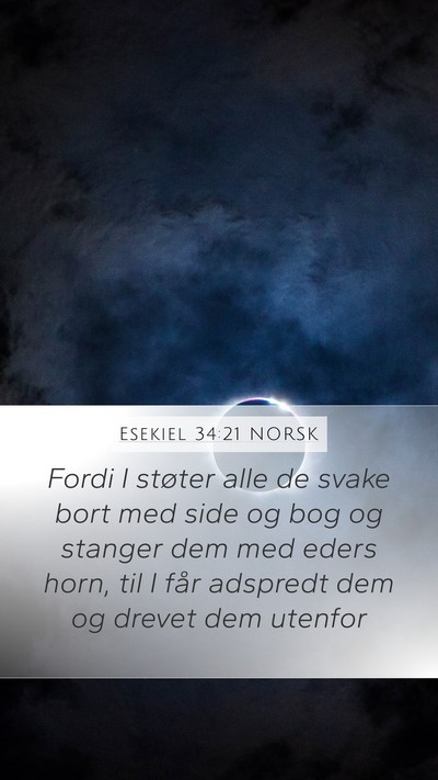 Esekiel 34:21 NORSK Bible Verse Image