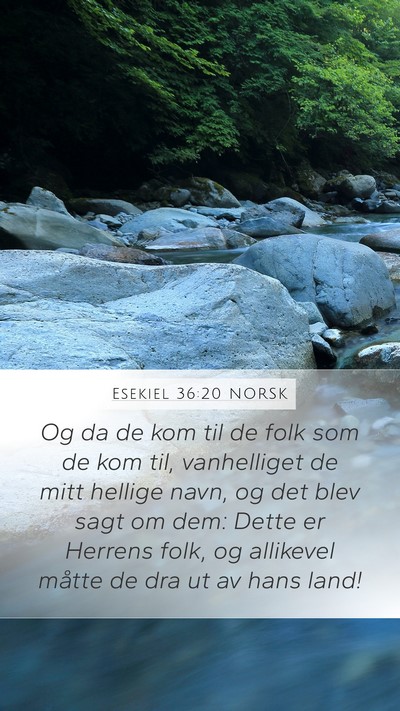 Esekiel 36:20 NORSK Bible Verse Image