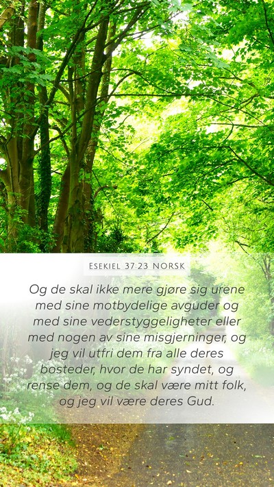 Esekiel 37:23 NORSK Bible Verse Image