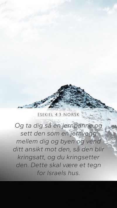 Esekiel 4:3 NORSK Bible Verse Image