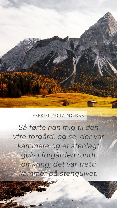 Esekiel 40:17 NORSK Bible Verse Image
