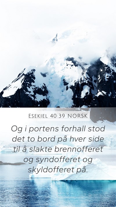 Esekiel 40:39 NORSK Bible Verse Image