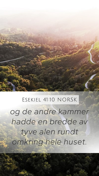 Esekiel 41:10 NORSK Bible Verse Image