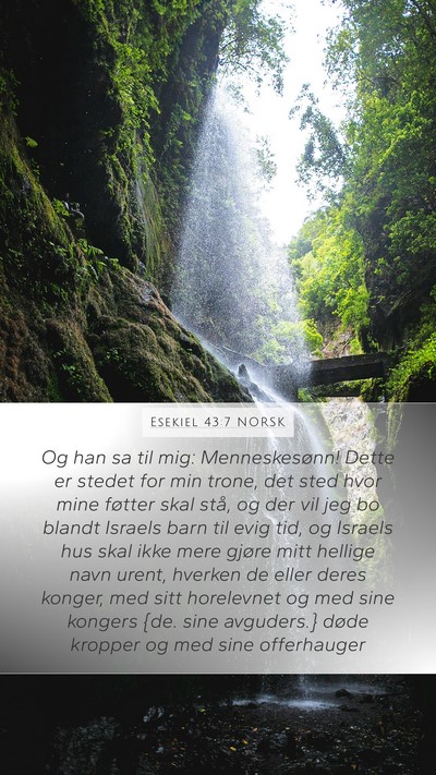Esekiel 43:7 NORSK Bible Verse Image