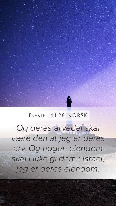 Esekiel 44:28 NORSK Bible Verse Image