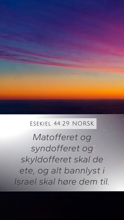 Esekiel 44:29 NORSK Bible Verse Image
