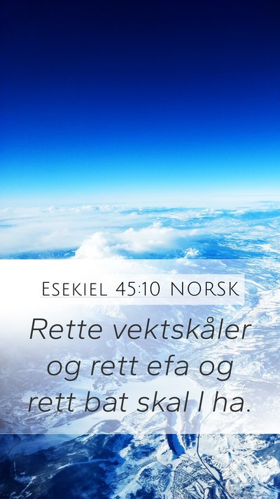 Esekiel 45:10 NORSK Bible Verse Image