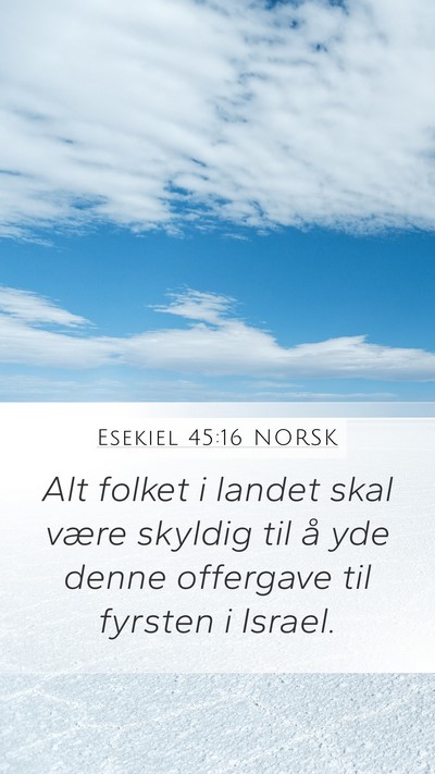 Esekiel 45:16 NORSK Bible Verse Image