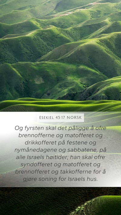 Esekiel 45:17 NORSK Bible Verse Image