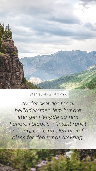 Esekiel 45:2 NORSK Bible Verse Image