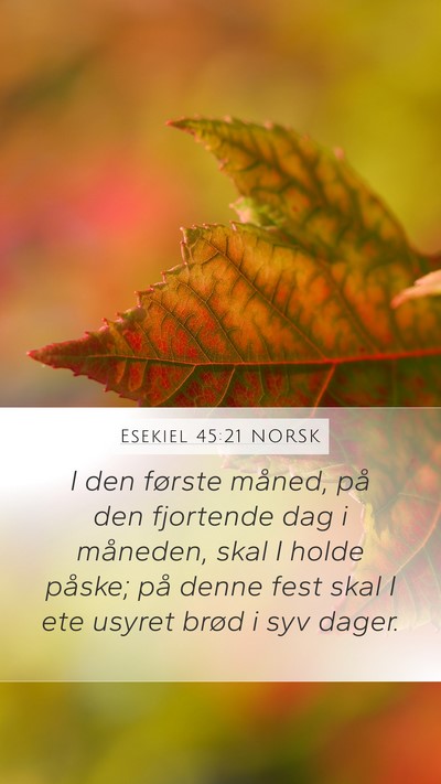Esekiel 45:21 NORSK Bible Verse Image