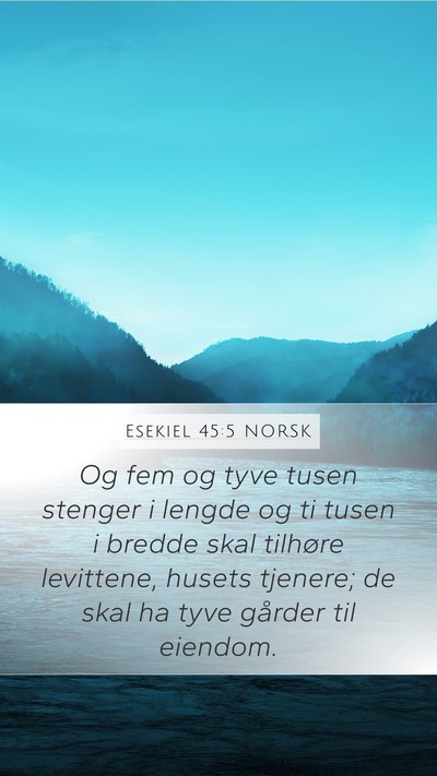 Esekiel 45:5 NORSK Bible Verse Image