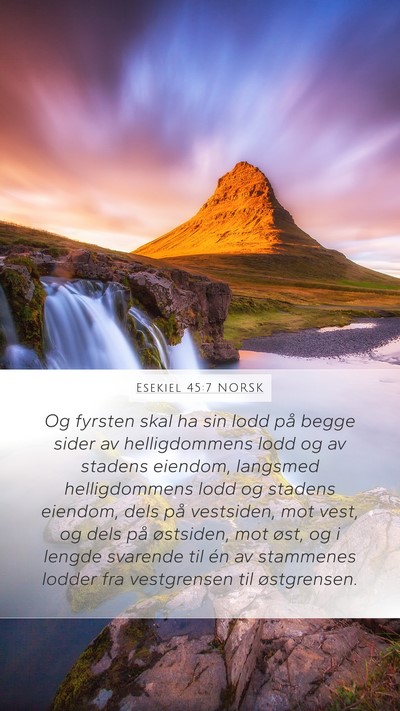Esekiel 45:7 NORSK Bible Verse Image