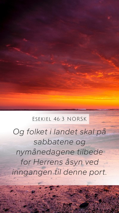 Esekiel 46:3 NORSK Bible Verse Image