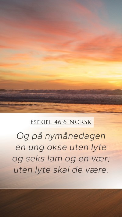 Esekiel 46:6 NORSK Bible Verse Image